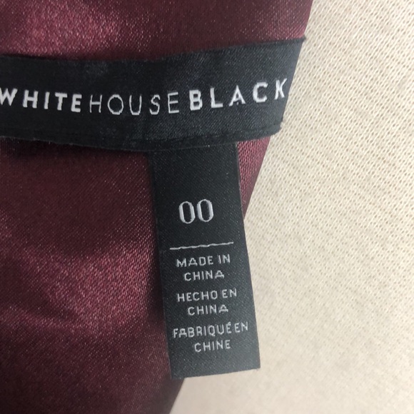 WHBM Burgundy Rose Jacquard Dress - Picture 7 of 10